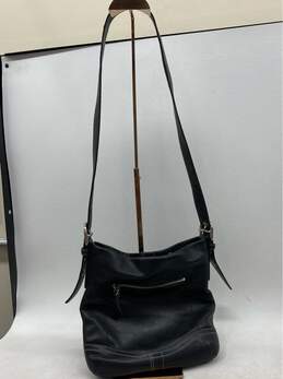 Coach Black Leather Crossbody Bag W/ Adjustable Strap & Spacious Interior" alternative image