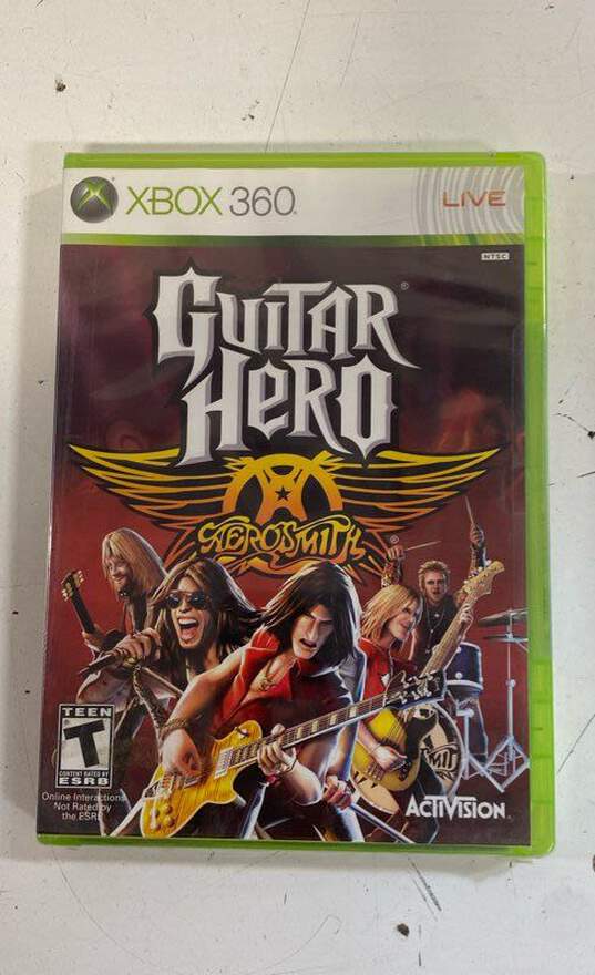 Sealed Guitar Hero Aerosmith - Xbox 360 image number 1