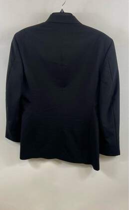 Oscar De La Renta Mens Black Wool Pockets Notch Lapel Formal Blazer Jacket Sz 39 alternative image