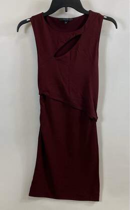 Gucci Women's Burgundy Asymmetric Cutout Dress- XS