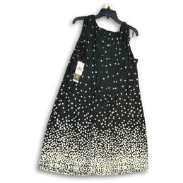 NWT Perceptions Womens Black White Polka Dot Sleeveless A-Line Dress Size XL alternative image