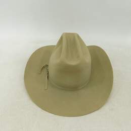 Stetson 3X Beaver Tan Western Cowboy Hat Mens Size 7 1/4 Long Oval