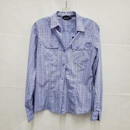 Arc' Teryx WM's Armachillo Cool Lilac Plaid Plaid Long Sleeve Shirt Size M