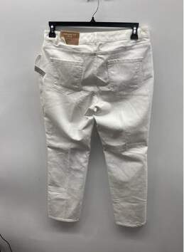 Coldwater Creek Women White Slim Leg Jeans Sz 12 NWT alternative image