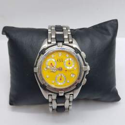 ESQ 40mm WR 100M Chronograph Round Yellow Dial Stainless Steel Watch