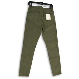 NWT Flying Monkey Womens Green Denim Stretch 5-Pocket Design Skinny Jeans Sz 29 alternative image