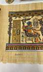 Lot of 2 Egyptian Art Portrait 3D Canvas & Panoramic Pharo Scene on Papyrus image number 4