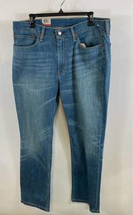 NWT Levi's Mens Blue 514 Pockets Low Rise Denim Straight Jeans Size 36