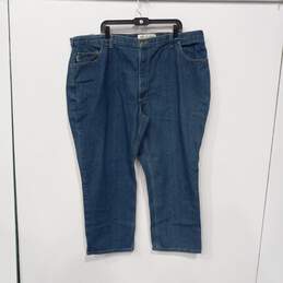 Carhartt Straight Leg Relaxed Fit Style Blue Jean Pants Size 48x28