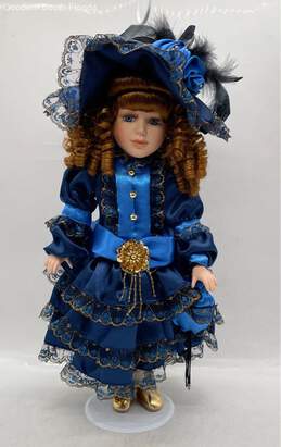 Collectors Choice Porcelain Doll With Stand
