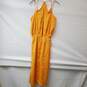 ASOS Design Mustard Orange Midi Dress with Split Women's Size 6 image number 2