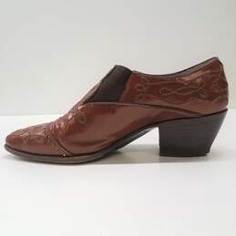 SBWE Nu West Brown Leather Western Heel Size 8 alternative image