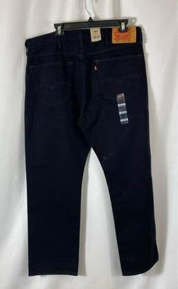 NWT Levi's 501 Mens Black Cotton Dark Wash Denim Straight Leg Jeans Size 38X30 alternative image