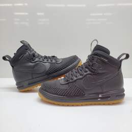 2016 MEN'S NIKE LUNAR FORCE 1 DUCKBOOT BLACK/GUM 805899-003 SZ 9.5