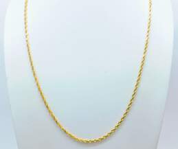14K Gold Chunky Twisted Rope Chain Necklace 15.2g