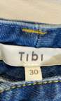 Tibi Blue Wide Leg Jeans - Size 30 image number 3