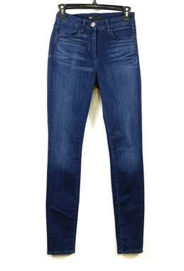 The RealReal 3X1 Womens Blue Cotton Blend Mid Wash Skinny Leg Denim Jeans Sz 26
