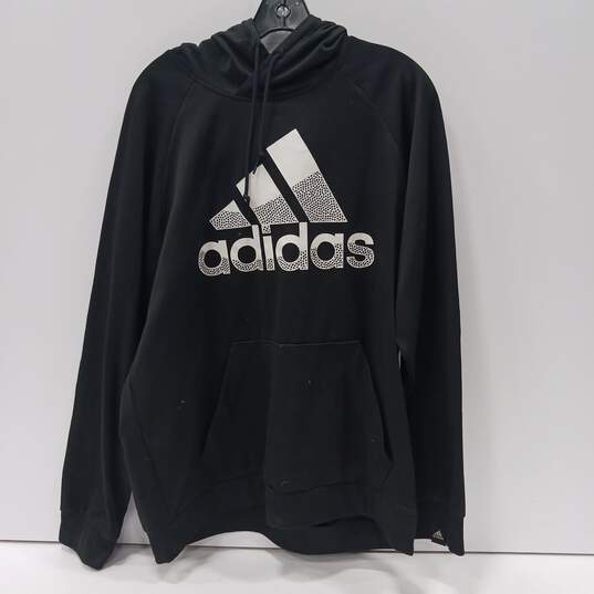 Adidas Training Men's Black Hoodie Size XL image number 1