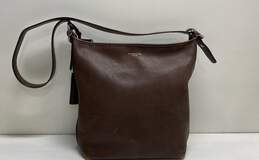 COACH 19889 Legacy Duffle Brown Leather Shoulder Tote Bag