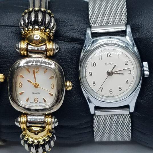 Vintage Seiko, Timex, Guess Plus Brands Ladies Stainless Steel Quartz Watch Collection image number 7