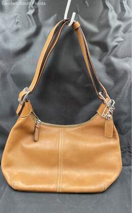 Coach Womens 9564 Legacy Demi Brown Leather Shoulder Strap Hobo Handbag