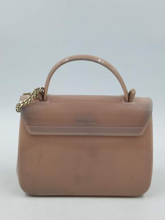 Authentic Furla Candy Pink Rubber Mini Bag image number 2