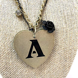 Designer Betsey Johnson Gold-Tone Link Chain Heart Large Pendant Necklace alternative image