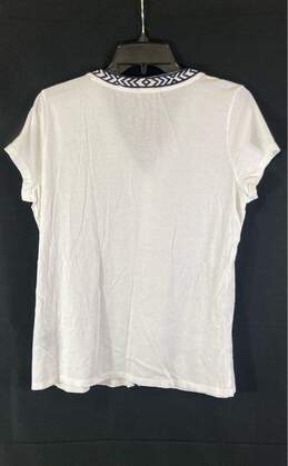 NWT Ralph Lauren Womens White Cotton Embroidered Pullover Blouse Top Size Large alternative image
