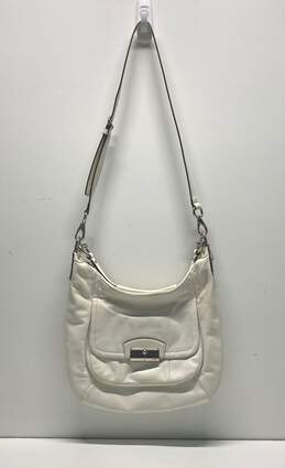 Coach Kristin Ivory Leather Crossbody Hobo Bag M1275-F22306