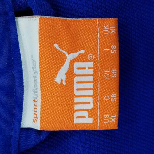 Puma Men Blue Athletic Half Zip Shirt XL image number 3