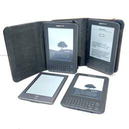 Amazon Kindle E-Readers Assorted Models Lot of 4 (For Parts or Repair)