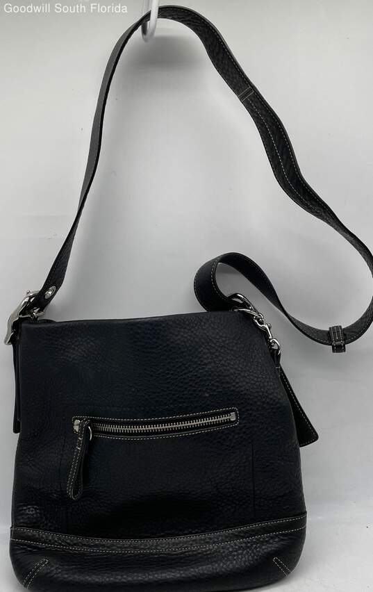 Coach Womens Black Leather Handbag image number 1