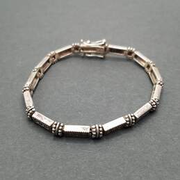 Sterling Silver Marcasite 7 1/2" Bracelet 14.9g