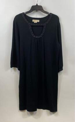 Michael Kors Black Beaded Sweater Dress - Size X Large