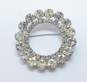 Vintage Icy Rhinestone Silver Tone Statement Necklaces Open Circle & Tiered Brooches 101.0g image number 5