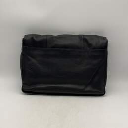 Cole Haan Mens Merced Black Leather Inner Pockets Computer Messenger Bag