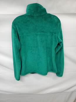 Wm Patagonia Teal Fleece Quarter Button Pullover Sweater Sz M alternative image