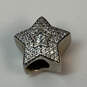 Designer Pandora 925 ALE Sterling Silver Star CZ Stone Beaded Charm w/ Box image number 4