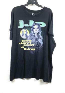 JLO Womens Black Jennifer Lopez Love Don't Cost a Thing T-Shirt Size 4