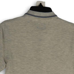 NWT Womens Gray Heather Spread Collar Short Sleeve Polo Shirt Size S alternative image