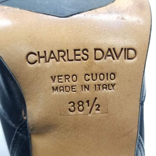 Charles David Stretch Ankle Heels Black 8 image number 8