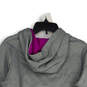 Womens Purple Gary Long Sleeve Drawstring Pullover Hoodie Size Medium image number 4