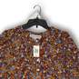 NWT Emma & Michele Womens Shift Dress Long Sleeve Multicolor Floral Size Large image number 3