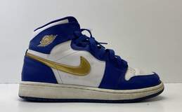 Air Jordan 1 Retro High Gold Medal (GS) Deep Royal Blue Athletic Shoes Women's 8