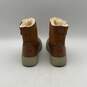 Pajar Womens Brown Leather Round Toe Side Zip Ankle Snow Boots Size 8.5 image number 4