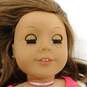American Girl Doll Blue Eyes Brown Hair Freckles W/ Heart Dress & Necklace image number 4