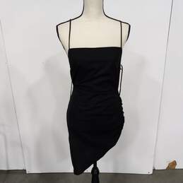 Lioness Women's Black Open Back High Low Mini Dress Size S