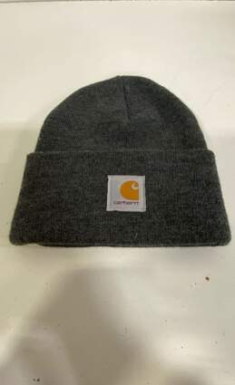 Carhartt Gray Logo Beanie Hat - Size One Size