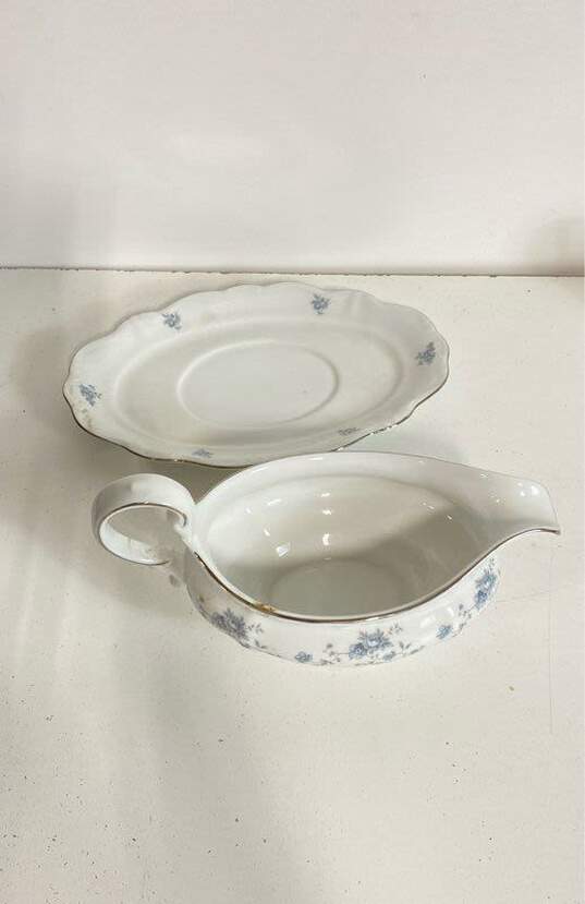 Lot of 3 Gravy, Sugar, Butter Dishes Johann Haviland Bavaria Blue Garland Floral image number 4