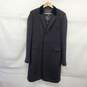 Alexander McQueen Black Wool Overcoat Men's Size 54R AUTHENTICATED image number 1